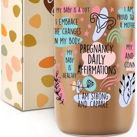 Pregnancy Daily Affirmations Tumbler - Picture 2 of 6